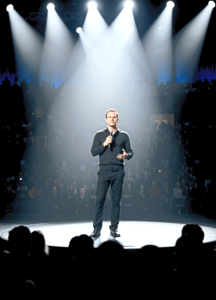 Dr Joseph Ryan Smolarz giving a speech